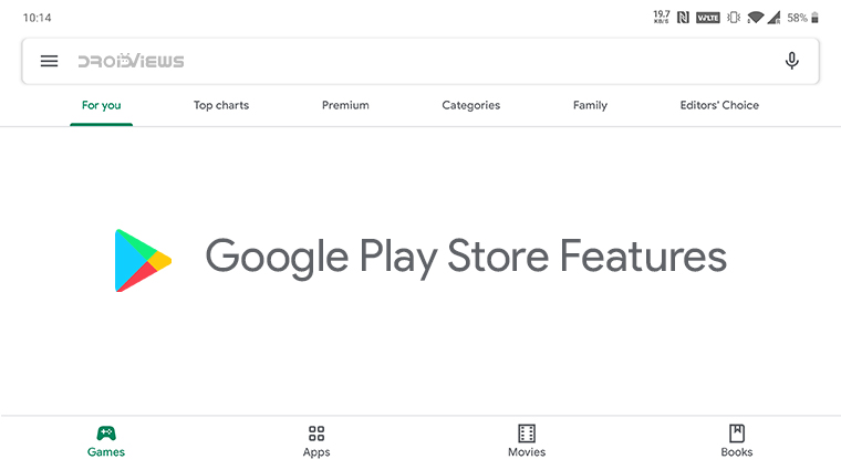 google play store features