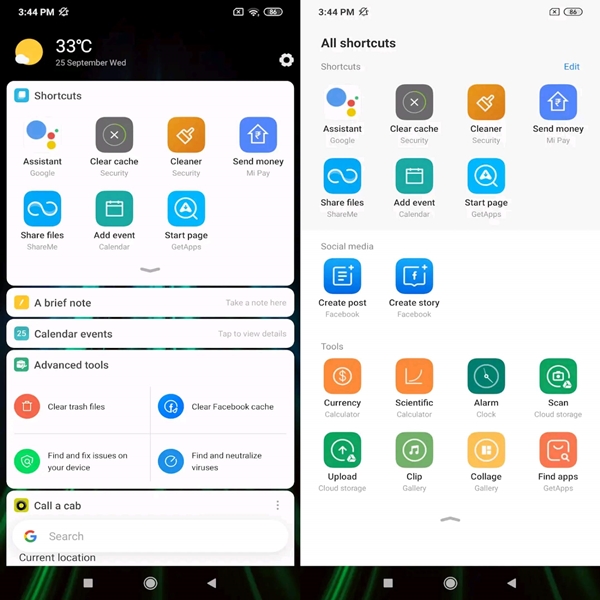 MIUI App vault android