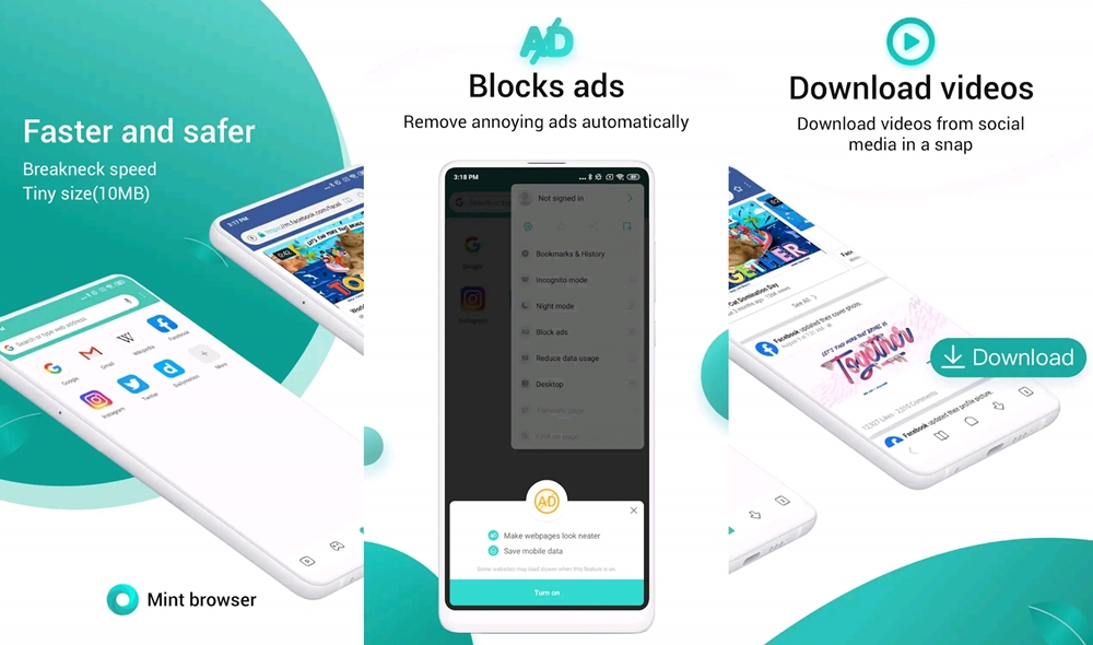 MIUI Mint Browser Android
