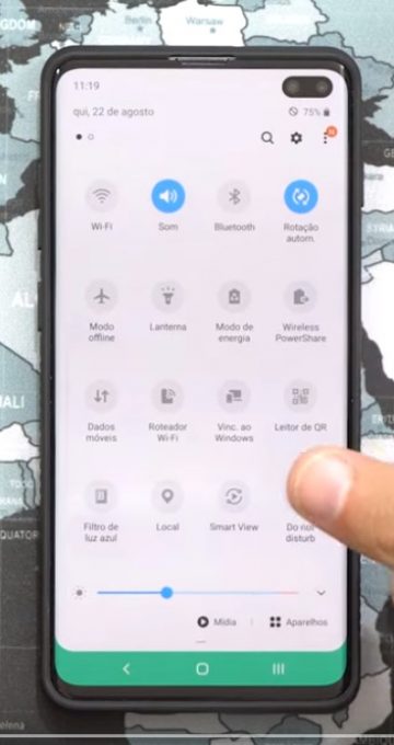 Android 10 OneUI 2.0 quick settings