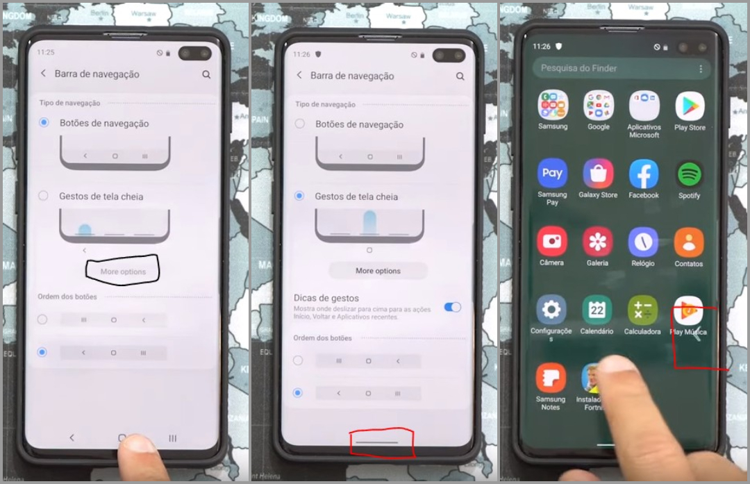 Samsung OneUI 2.0 Navigation Gestures