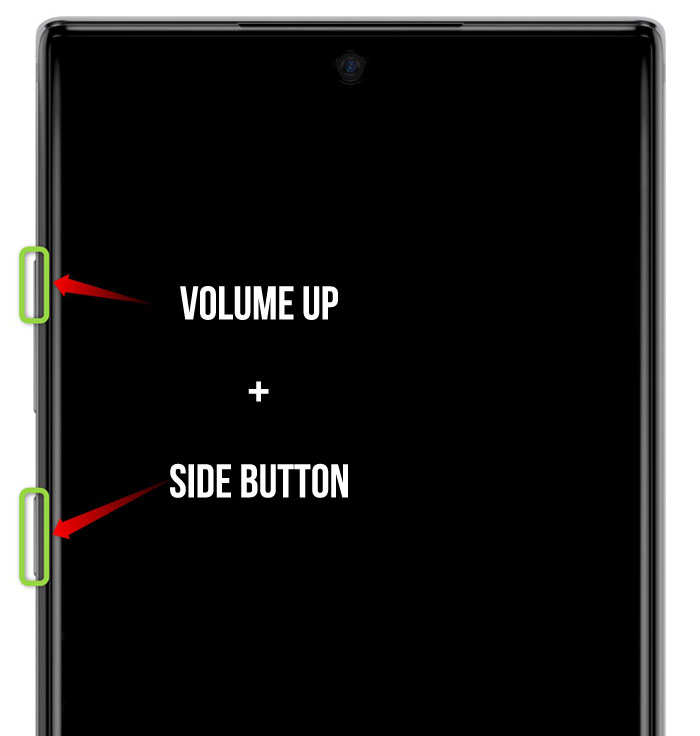 Note 10 recovery mode key combination