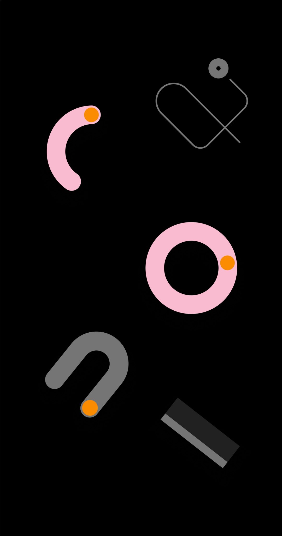 Pixel 4 symbols wallpaper pink 2