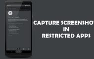 screenshot in restricted apps
