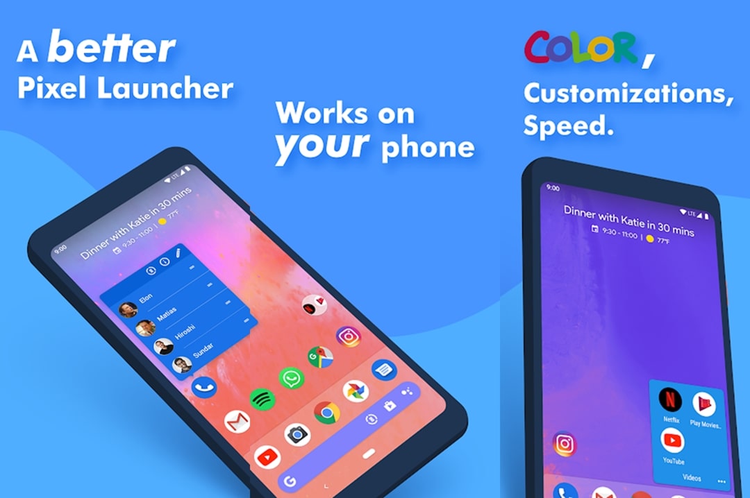 Action Launcher material design