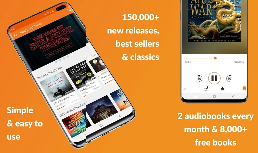 Audiobooks Features app
