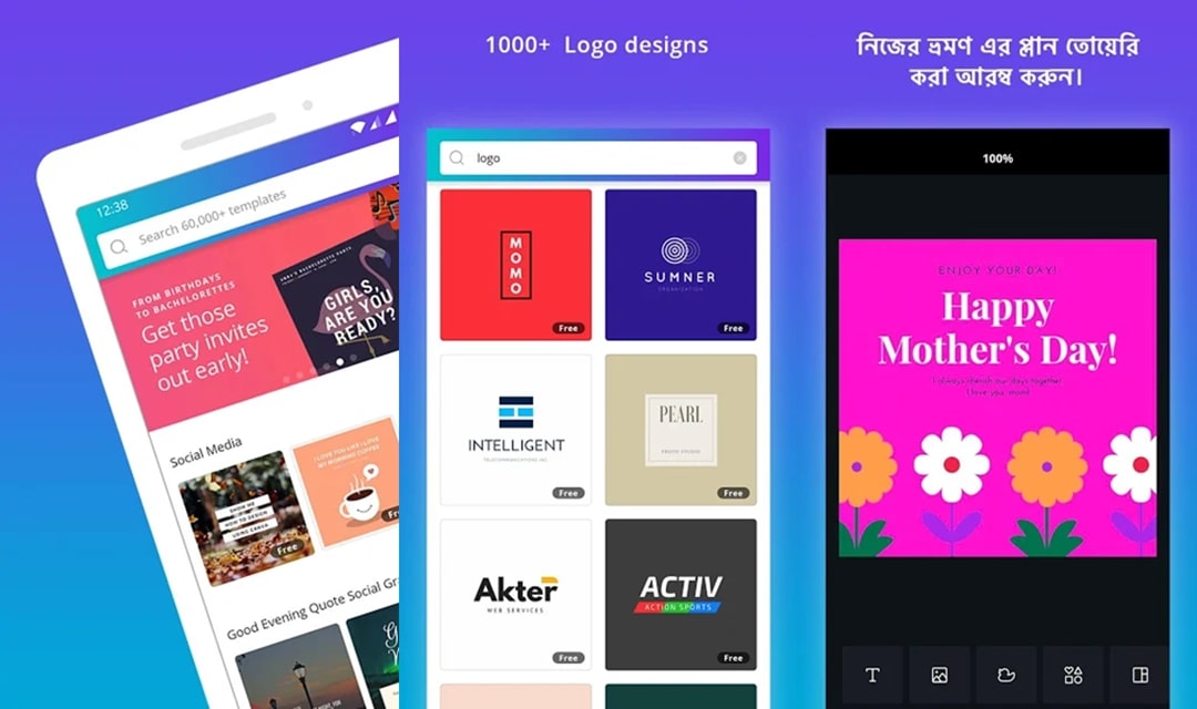 Canva material design app