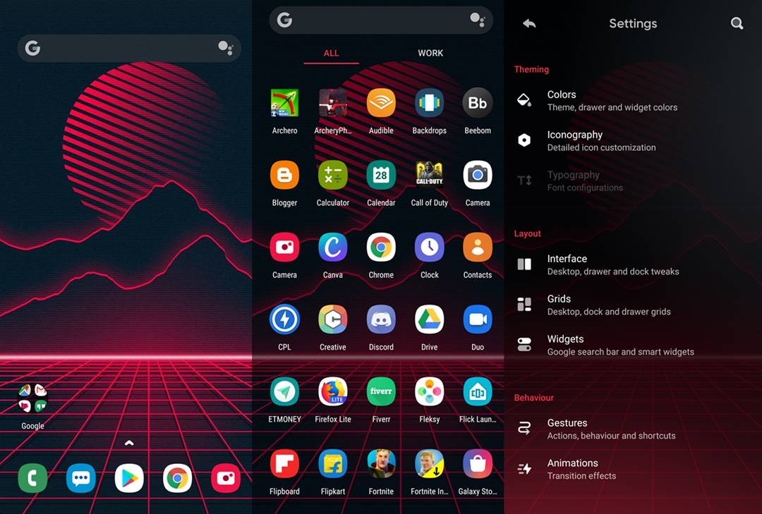 Hyperion Launcher screenshots