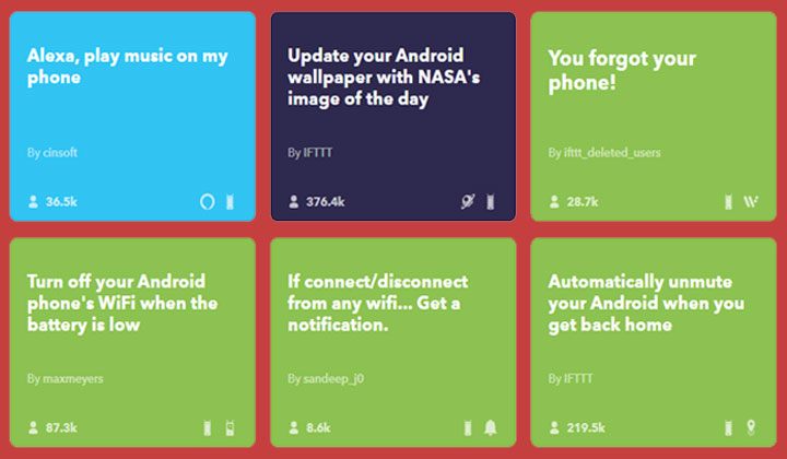 IFTTT app android