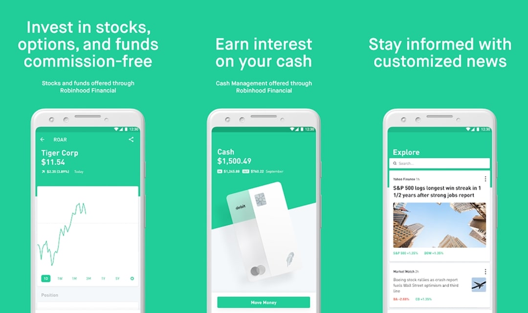 Robinhood material design app