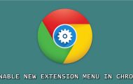 chrome extension menu