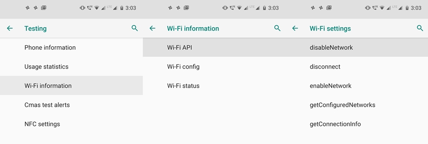 hidden wifi android