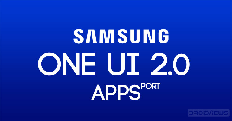 one ui 2,0 apps port