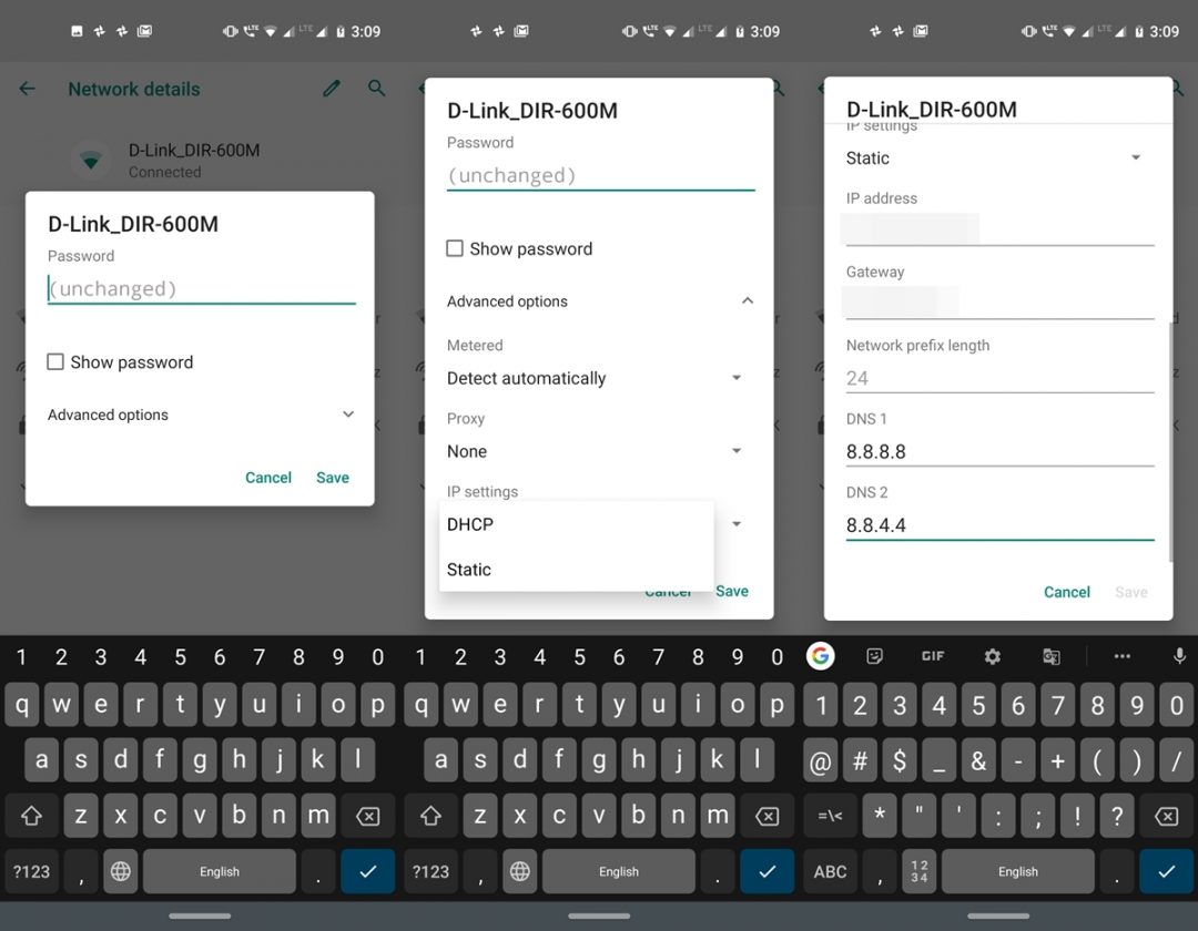 wifi android dns