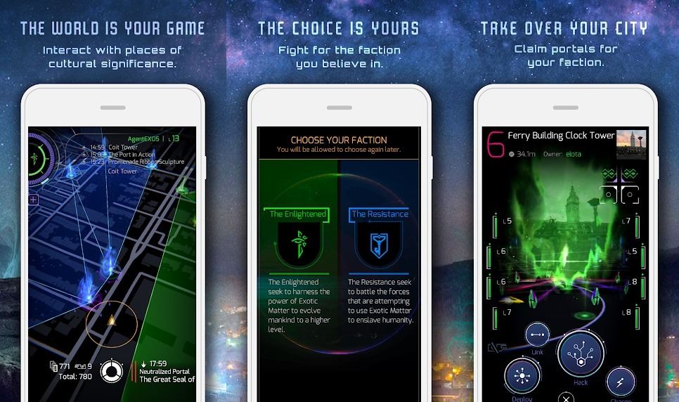 Ingress Prime augmented reality app