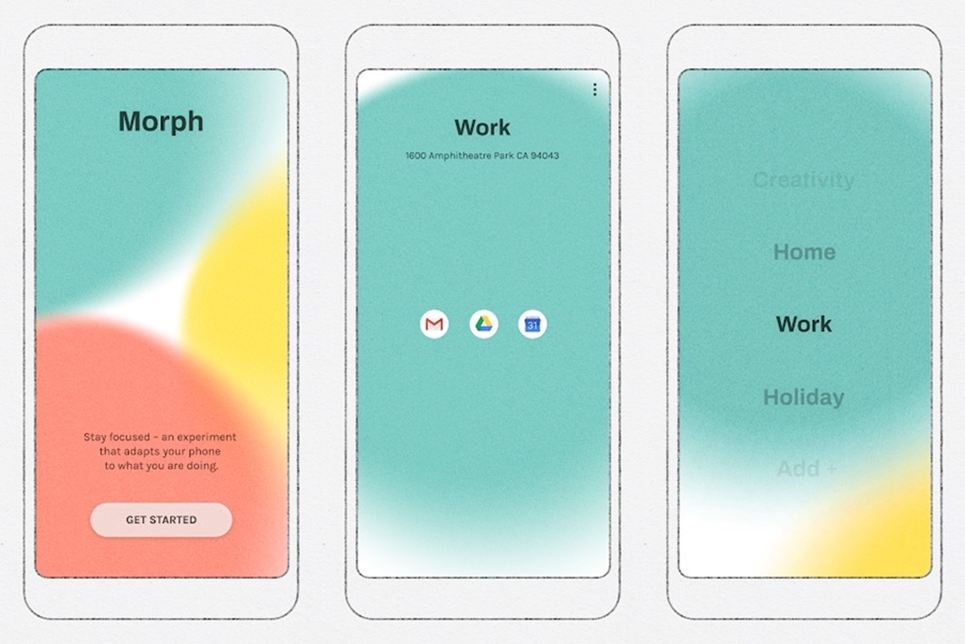 Morph app to reduce phone usage