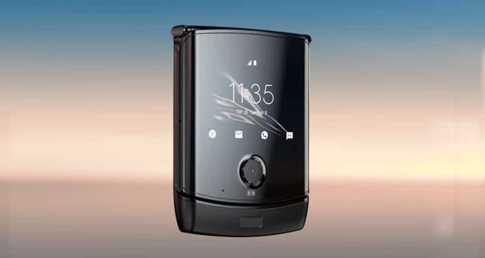 Motorola razr front screen