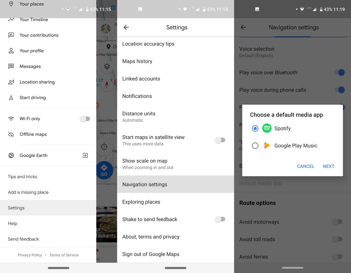 How to Add Music Control to Google Maps - DroidViews