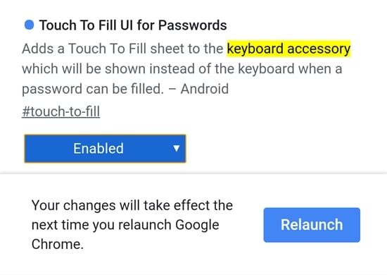 chrome new UI password