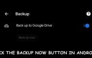 fix backup google drive