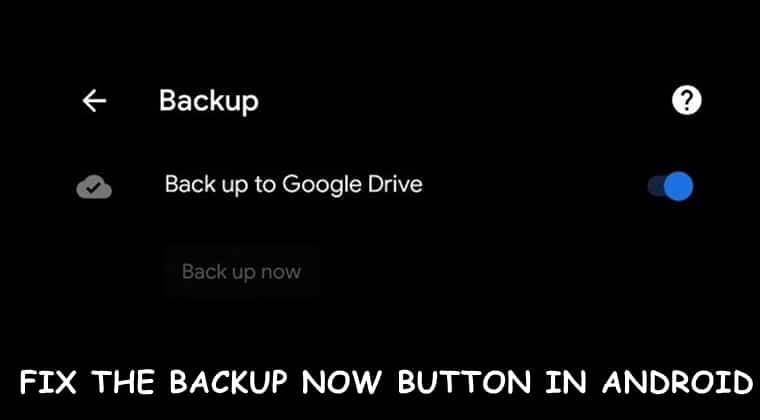 fix backup google drive