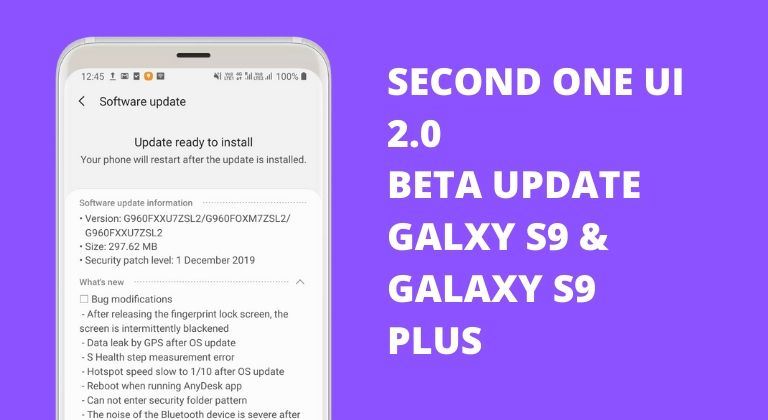 one ui 2.0 galaxy s9