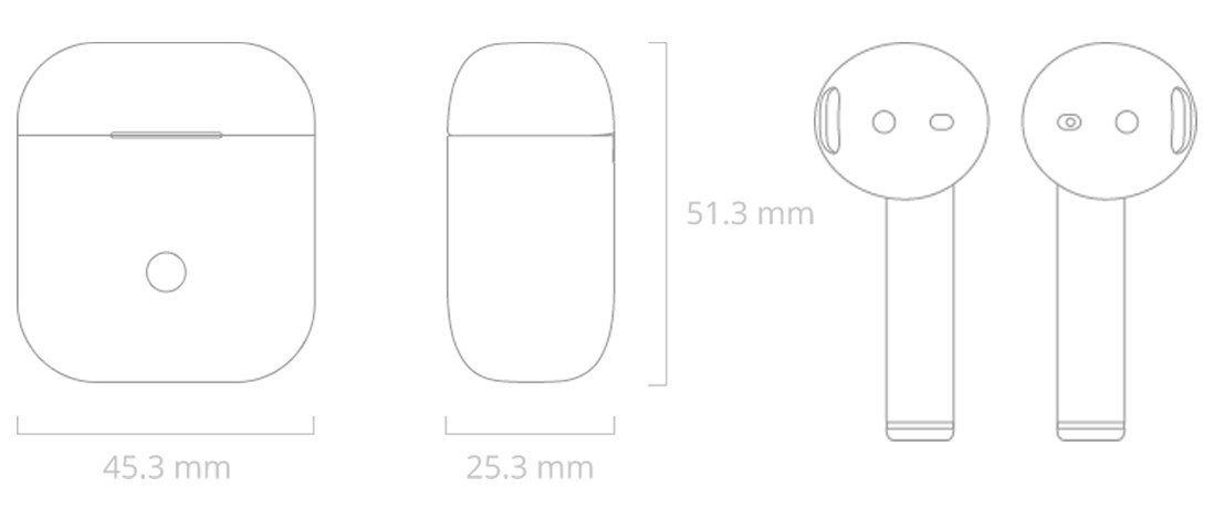 Realme Buds Air dimensions