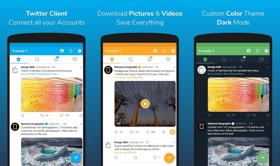 friendly twitter client app