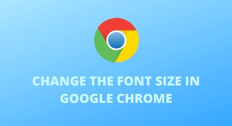 Font size in Google Chrome cover