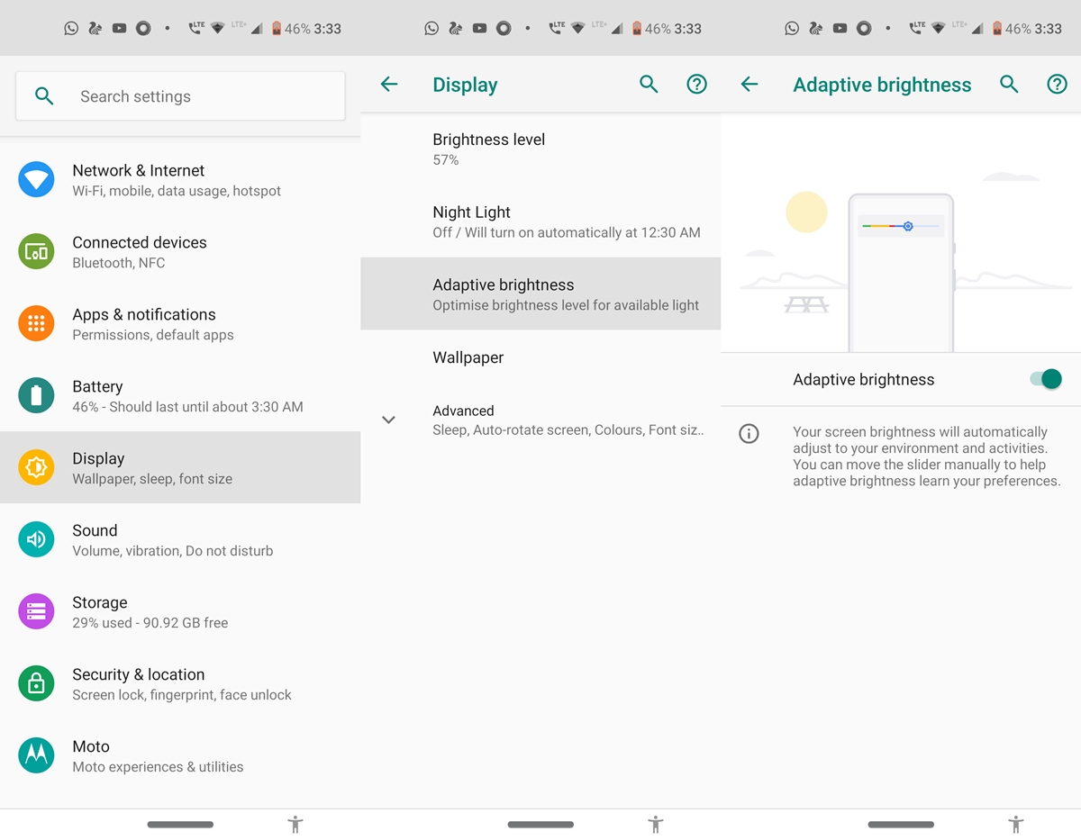 automate android brightness