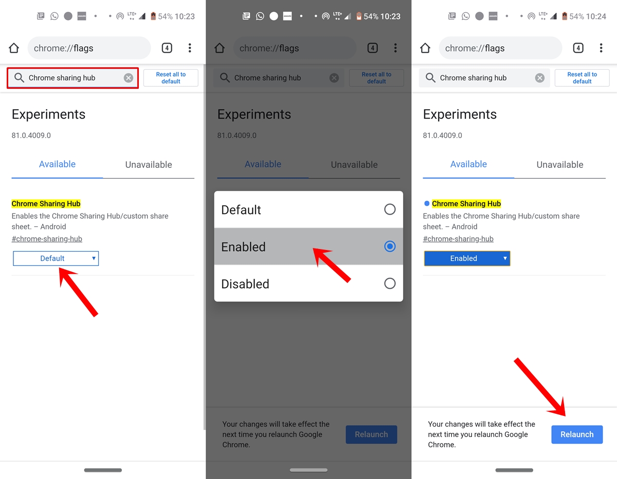 Chrome Canary for Android tests a New Sharing Hub - DroidViews