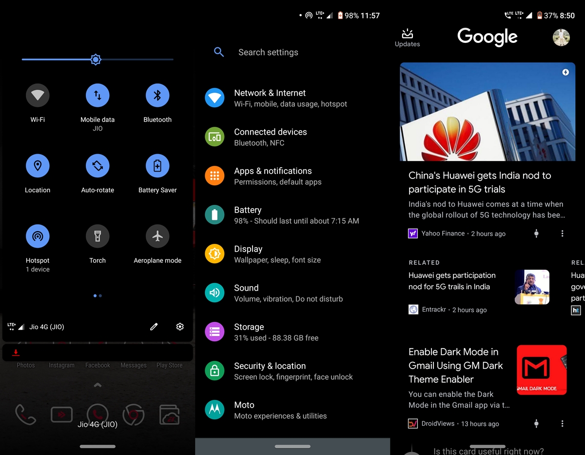 dark mode android