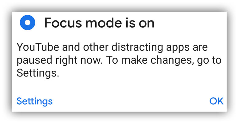 focus mode android