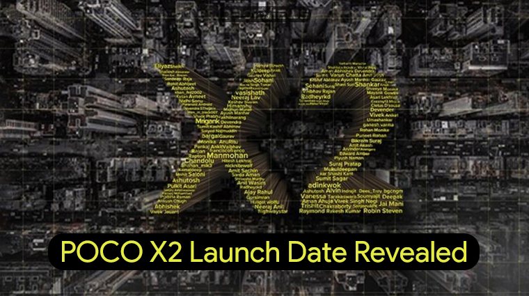 POCO X2 Launch Date
