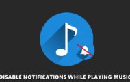 disable notifications music