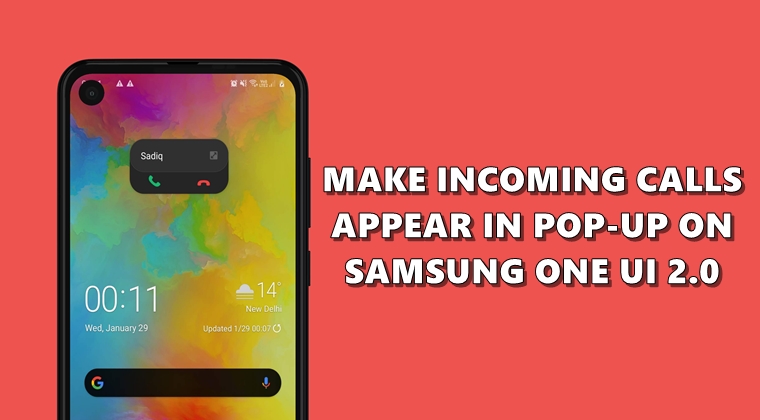 incoming calls pop-up