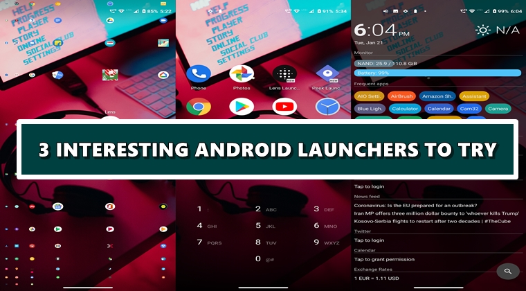 interesting launchers android