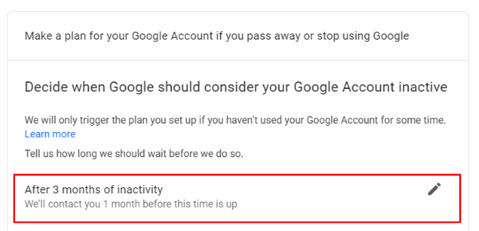 google account auto delete