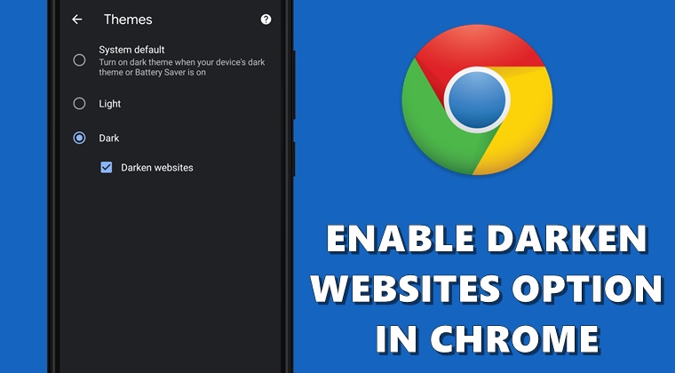 chrome darken websites