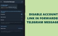 disable telegram link