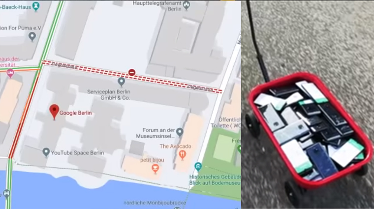 How One Man Created Google Maps Traffic Jams Across The Streets Of Berlin