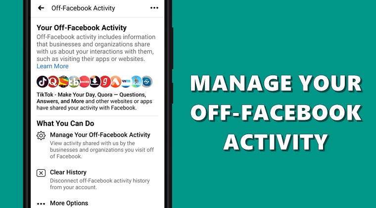 manage facebook activity