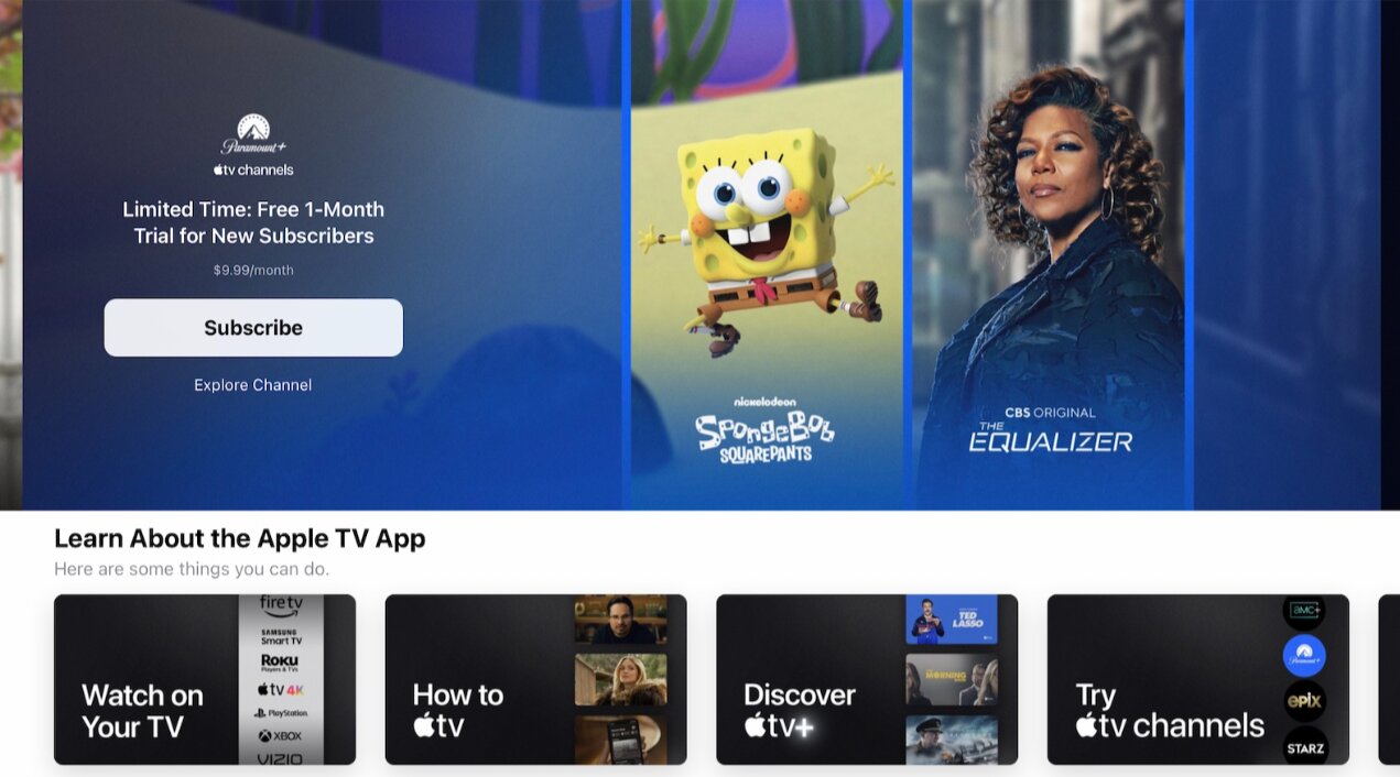 Activate Paramount Plus on Apple TV 