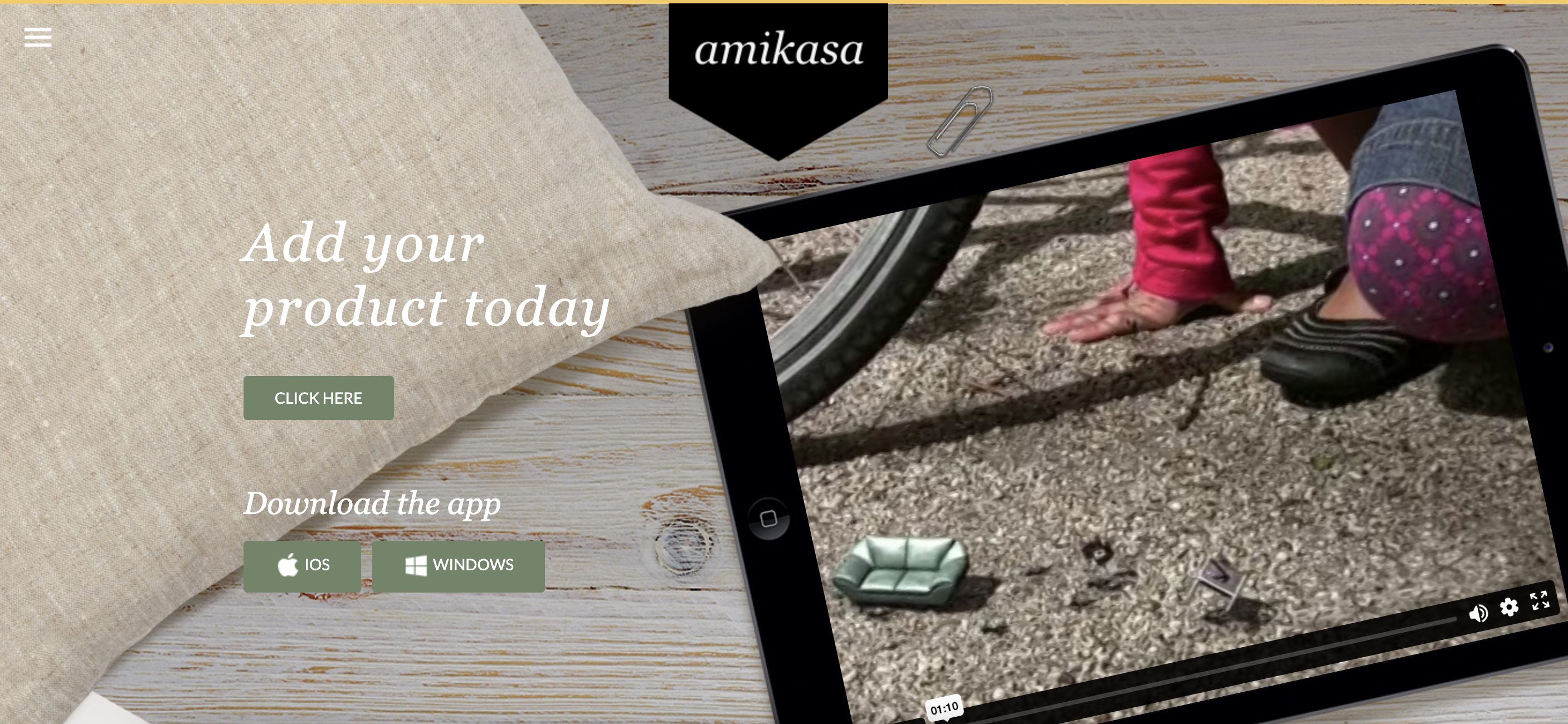 Amikasa webpage