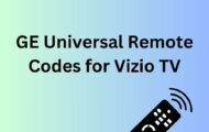 GE Universal Remote Codes for Vizio TV