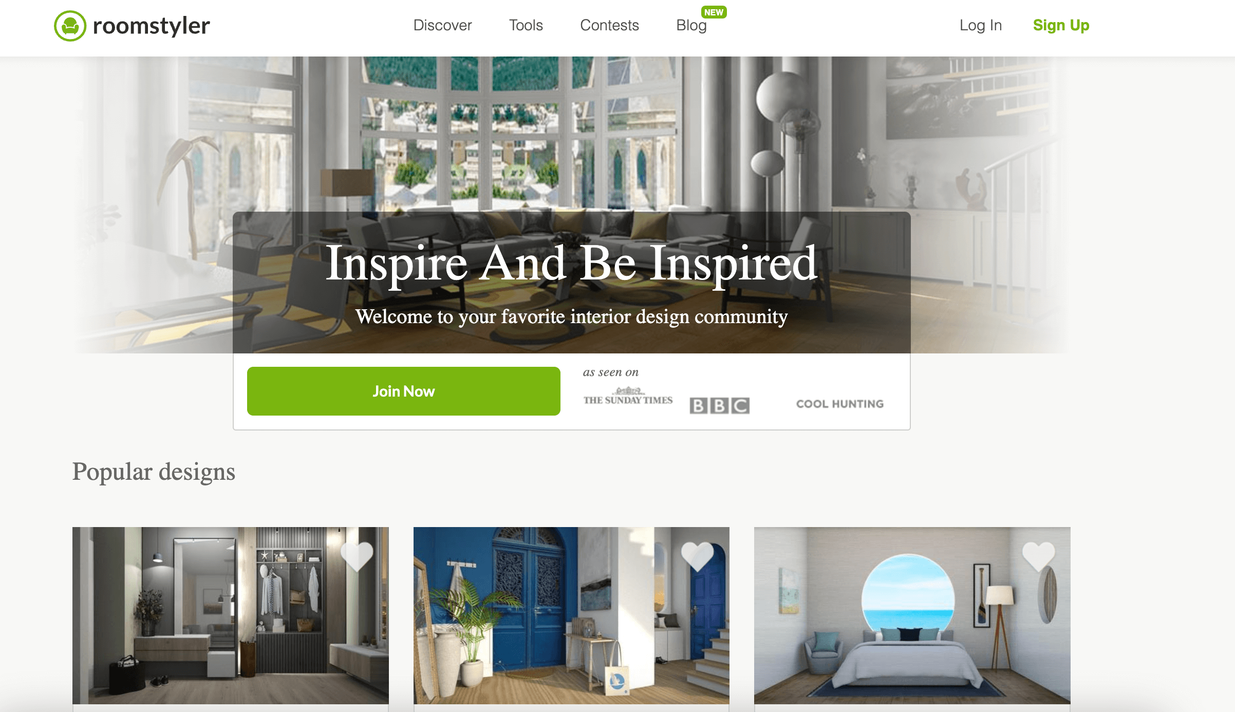 Roomstyler Webpage