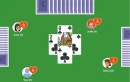 A screenshot of a card video game for phone.