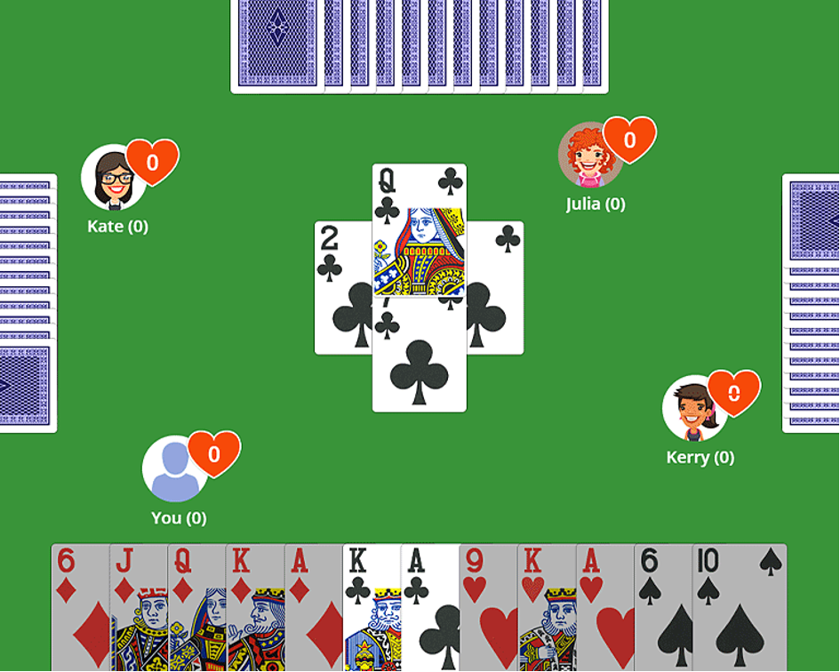 A screenshot of a card video game for phone.
