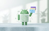 Android holding various subscription cards to signify android subscriptions.